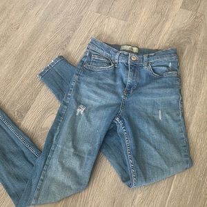 Topshop Jamie jeans distressed size 25 / L 30